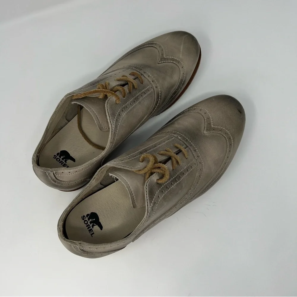 Sorel Brogue Lace Up‎ Leather Wing Top Oxford 8